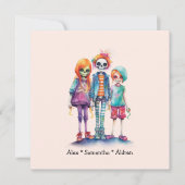 Schattig Pastel Zombie Trio - Schattige Halloween (Voorkant)