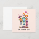 Schattig Pastel Zombie Trio - Schattige Halloween  (Voorkant / Achterkant)