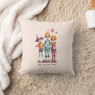 Schattig Pastel Zombie Trio - Schattige Halloween  Kussen