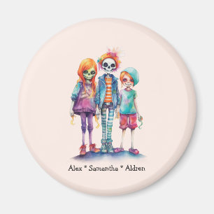 Schattig Pastel Zombie Trio - Schattige Halloween Magneet