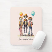 Schattig Pastel Zombie Trio - Schattige Halloween  Muismat (Met muis)