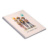 Schattig Pastel Zombie Trio - Schattige Halloween  Notitieboek (Rechterzijde)