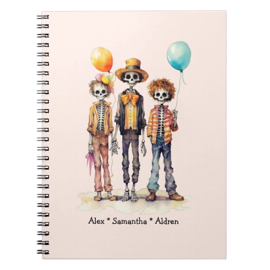 Schattig Pastel Zombie Trio - Schattige Halloween  Notitieboek (Voorkant)