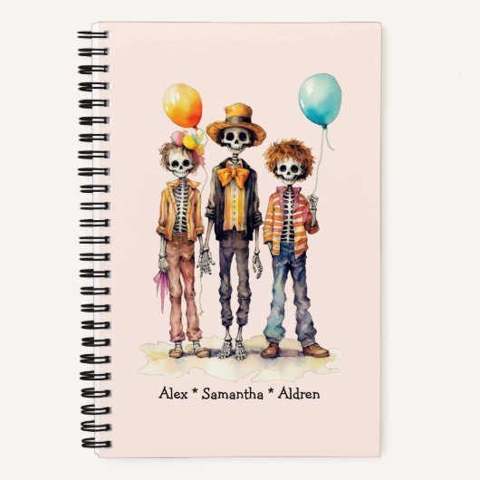 Schattig Pastel Zombie Trio - Schattige Halloween  Notitieboek (Voorkant)