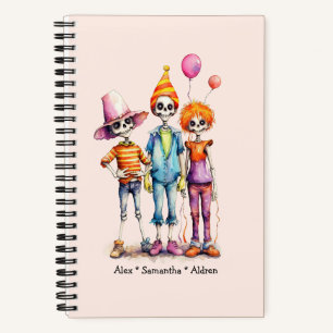 Schattig Pastel Zombie Trio - Schattige Halloween  Notitieboek