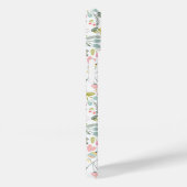 Schattig pastelroze bloemrijk botanisch monogram Case-Mate iPhone case (Achterkant / Rechts)