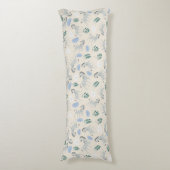 Schattig pastelsafari zebra patroon crèche roze lichaamskussen (Voorkant Verticaal)