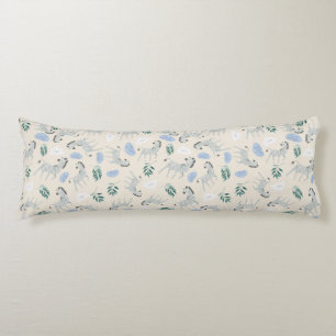 Schattig pastelsafari zebra patroon crèche roze lichaamskussen