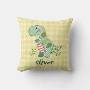 Schattig Patchwork Baby Dinosaur Kussen