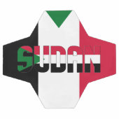 Schattig patriotticum voor de Soedanese vlag Voetbal (Enkel)