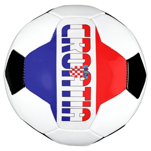 Schattig patriotticum voor de vlag van Kroatië Voetbal (Gedraaid)