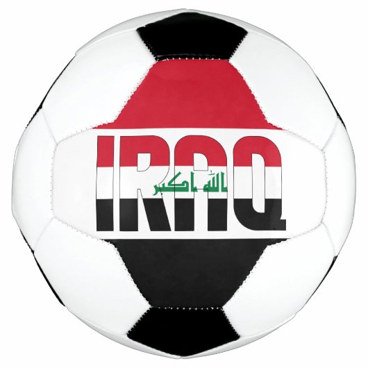 Schattig patriotticum voor Irak Voetbal (Voorkant)