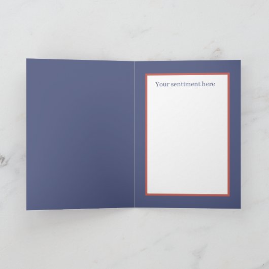 schattig patriottisch gnome voeg tekst toe kaart (Binnen)