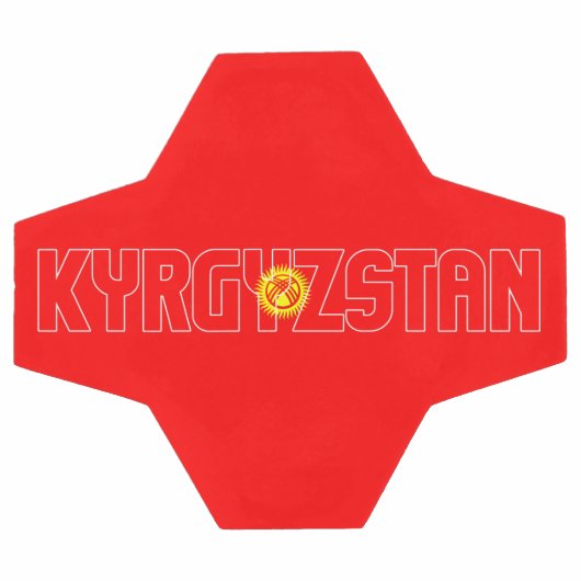 Schattig patriottisch Kirgizië Vlag Voetbal (Enkel)