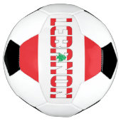 Schattig patriottisch Libanon Voetbal (Gedraaid)