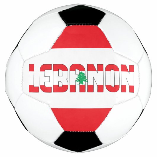 Schattig patriottisch Libanon Voetbal (Voorkant)