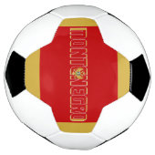 Schattig patriottisch Montenegro-vlag Voetbal (Gedraaid)