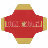 Schattig patriottisch Montenegro-vlag Voetbal (Enkel)