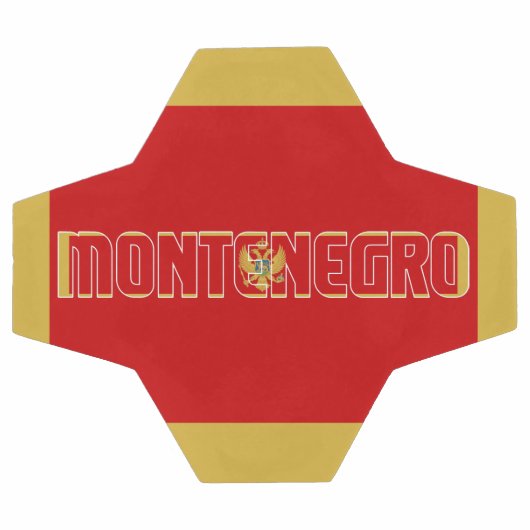Schattig patriottisch Montenegro-vlag Voetbal (Enkel)