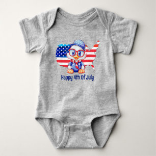 Schattig patriottisch romper