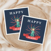 Schattig patriottisch rood wit en blauw 4 juli