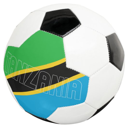 Schattig Patriottisch Voetbal onder Tanzaniaanse v (Drie kwart)
