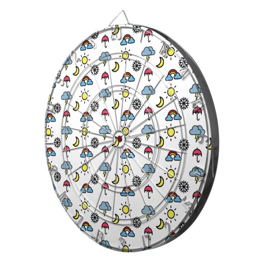 schattig patroon dartbord (Voorkant Rechts)