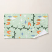 Schattig patroon geometrische starburen fel groen bad handdoek (Handdoek)
