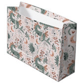  schattig patroon in roze voor meisje van de verja groot cadeauzakje (Voorkant Gekanteld)