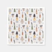 Schattig patroon kerstboomillustratie schattig servet (Voorkant)