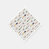 Schattig patroon kerstboomillustratie schattig servet (Hoek)