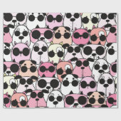 Schattig patroon met hondenthema cadeaupapier (Vlak)