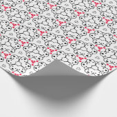 Schattig patroon met hondenthema cadeaupapier (Hoek)