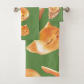 Schattig patroon van gebroken brood bad handdoek (Insitu)