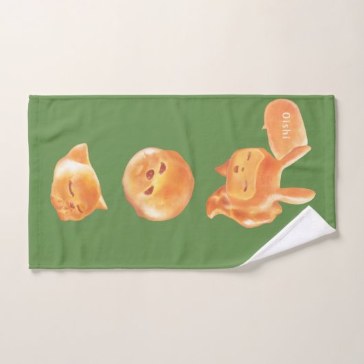 Schattig patroon van gebroken brood bad handdoek (Handdoek)