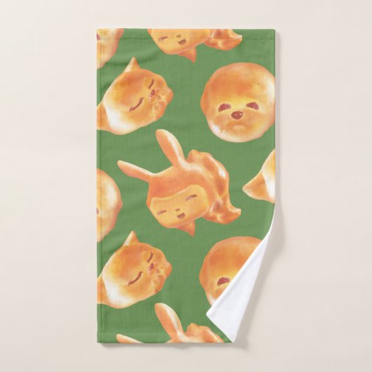 Schattig patroon van gebroken brood handdoek (Handdoek)