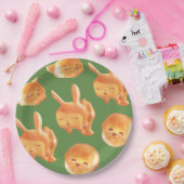 Schattig patroon van gebroken brood papieren bordje (Feest)