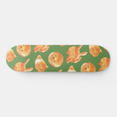 Schattig patroon van gebroken brood persoonlijk skateboard (Horizontaal)
