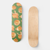 Schattig patroon van gebroken brood persoonlijk skateboard (Voorkant)