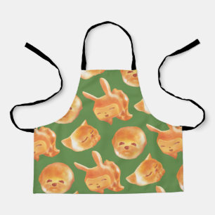 Schattig patroon van gebroken brood schort