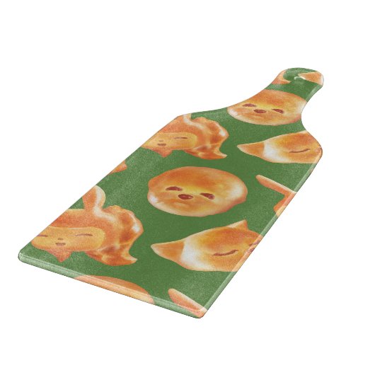 Schattig patroon van gebroken brood snijplank (Hoek)