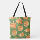 Schattig patroon van gebroken brood tote bag (Voorkant)