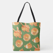 Schattig patroon van gebroken brood tote bag (Achterkant)