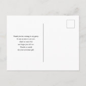 Schattig patroon van muzieknoten Bedankt Briefkaart (Achterkant)