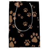 Schattig Pauw Print Patroon Medium Cadeauzakje (Voorkant)