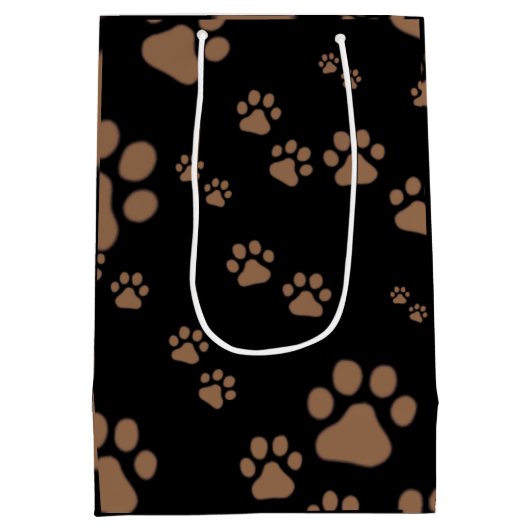 Schattig Pauw Print Patroon Medium Cadeauzakje (Achterkant)