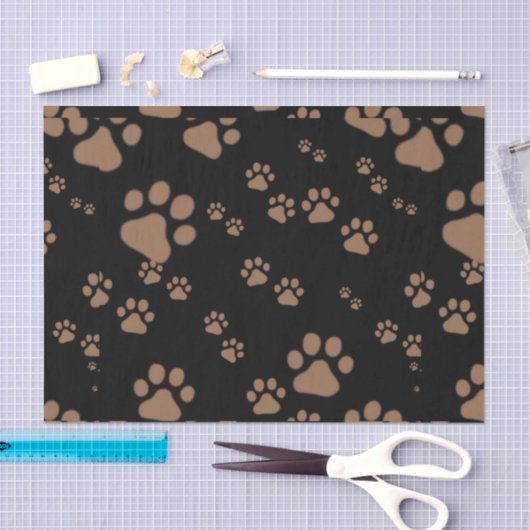 Schattig Pauw Print Patroon Tissuepapier (Craft)