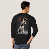"Schattig Paws: Sweet Puppy Design T-shirt" T-shirt (Achterkant volledig)