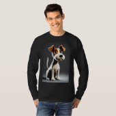 "Schattig Paws: Sweet Puppy Design T-shirt" T-shirt (Voorkant volledig)
