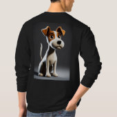 "Schattig Paws: Sweet Puppy Design T-shirt" T-shirt (Achterkant)